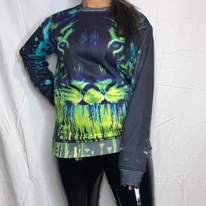 Graphic tiger crew neck